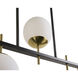 Keiley LED 36 inch White / Matte Black Chandelier Ceiling Light